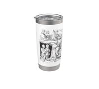 La Fiesta de Todos los Santos Arte Católico Tradicional Vintage Vaso térmico de acero inoxidable de doble pared