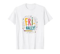 La Fiesta de Verano de FRI-Nally Celebration School ha Terminado Camiseta, Hombre, Blanco, L