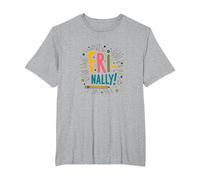 La Fiesta de Verano de FRI-Nally Celebration School ha Terminado Camiseta, Hombre Tallas Grandes, Gris Jaspeado, 4X Alto