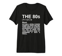 La Fiesta Retro del Diccionario de los 80 Camiseta Premium