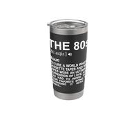 La Fiesta Retro del Diccionario de los 80 Vaso térmico de acero inoxidable de doble pared