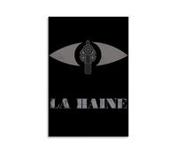 La Film Haine Social Thriller - Póster retro de película para pared, lienzo estético, póster de música vintage y películas, pintura decorativa para sala de estar, dormitorio, 30 x 45 cm, estilo sin