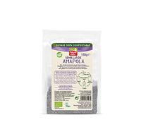 La Finestra Sul Cielo Semillas de amapola pulidas bio, envase compostable- La Finestra sul Cielo - 150g (Caja 6 uds - Total: 900g)