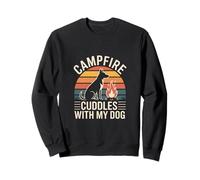 La fogata se acurruca con mi Amante del Campamento de Perro Sudadera