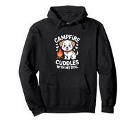 La fogata se acurruca con mi Amante del Campamento de Perro Sudadera con Capucha