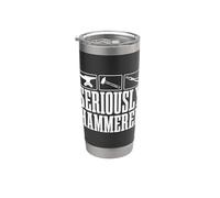 La forja de hierro martillada en serio ama la forja de herrería Vaso térmico de acero inoxidable de doble pared