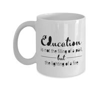 La Formación Del Profesorado Enciende Un Fuego Tazas De Cerámica Elegante Tazas De Desayuno Chic Mug Para Cappuccino Leche Espresso 330Ml