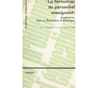 La Formation Du Personnel Enseignant : Angleterre France États-unis Da
