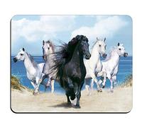La Foto escénica de la Naturaleza del Caballo de los Animales modificó el rectángulo para requisitos particulares Mousepad, cojín de ratón