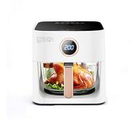 La Freidora Tiene Una Gran Capacidad De 6 Litros Y Un Diseño Visual De Olla De Vidrio For Freír De Manera Saludable Sin Aceite Ni Humo.