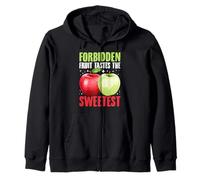 La fruta prohibida sabe la manzana más dulce Sudadera con Capucha