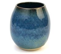 La Fuente Taza de té de cerámica de edición limitada, 250 ml, taza de té mate, taza de cerámica hecha a mano, taza de té, taza de mate, azul