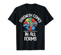 La fuerza de concienciación sobre el autismo viene en todas las formas de entrenamiento en el gimnasio Camiseta