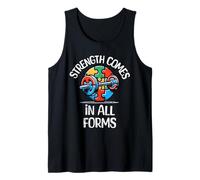 La fuerza de concienciación sobre el autismo viene en todas las formas de entrenamiento en el gimnasio Camiseta sin Mangas