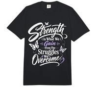 La Fuerza es lo Que ganamos de Las luchas Que superamos Comfort Colors Adult Heavyweight T-Shirt