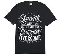 La Fuerza es lo Que ganamos de Las luchas Que superamos Comfort Colors Adult Heavyweight T-Shirt