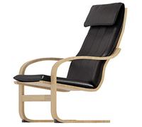 La Funda de Piel sintética para Silla Poang es Compatible Solo con el sillón IKEA Poang. Un reemplazo de Funda Poang. (Piel sintética Color Negro)
