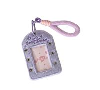 La funda multiusos para almacenamiento de tarjetas de 3 pulgadas cuenta con materiales resistentes desgaste y gancho para llavero para impresiones instantáneas de cámaras, estuche para fotos y