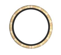 La funda para volante de automóvil de edificio antiguo con rama de olivo romana y griego es suave y universal, 38 cm, antideslizante, transpirable,