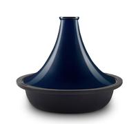 La Fundición 1890 Tajine Induction All Fuegos de hierro fundido esmaltado TINGHIR, cuenco de hierro fundido, tapa de cerámica, tañas y cuscús, capacidad 2,5 L, azul