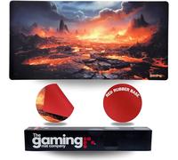La Gaming Mat Company Tapete MTG para Jugador único y Alfombrilla para Mouse - 28" x 14", Lava Valley, Compatible con Magic: The Gathering y Yu-Gi-Oh, Alfombrilla Grande