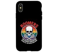 La generación ruda de los boomers antes de que te rebeles, un cráneo humorístico Carcasa para iPhone X/XS