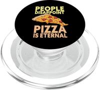 La Gente decepciona la Pizza es eterna Divertida Amante de la Pizza Italiano PopSockets PopGrip para MagSafe