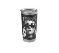La gente dice que actúo como si no me importara que no fuera una chica de acto Vaso térmico de acero inoxidable de doble pared