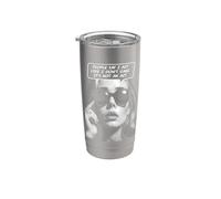 La gente dice que actúo como si no me importara que no fuera una chica de acto Vaso térmico de acero inoxidable de doble pared