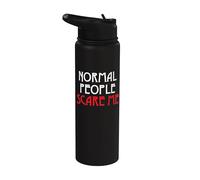 La gente normal me asusta Stainless Steel Insulated Water Bottle