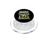 La Gente se sorprende Soy un Mal Electricista Divertido PopSockets PopGrip para MagSafe