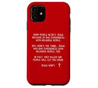 La gente te decepcionará Jesús no Juan 8 59 Mateo 28 20 Carcasa para iPhone 11