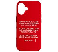 La gente te decepcionará Jesús no Juan 8 59 Mateo 28 20 Carcasa para iPhone 16