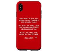 La gente te decepcionará Jesús no Juan 8 59 Mateo 28 20 Carcasa para iPhone XS Max