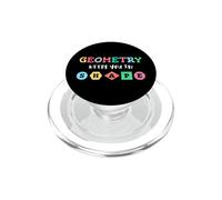 La geometría te Mantiene en Forma, Formas geométricas Divertidas PopSockets PopGrip para MagSafe