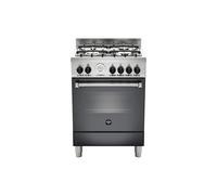 LA GERMANIA AMN664ENET Cocina 4 Fuegos Horno Eléctrico 60 Multifunción Negro A
