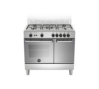 La Germania AMN9P5GXV Cocina a Gas Portabombola Inox 90 cm 5 Fuegos Clase A