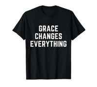 La Gracia Cambia Todo la fe Cristiana Adoración bíblica Camiseta