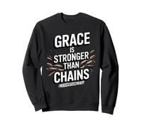 La Gracia es más Fuerte Que Las Cadenas 2 Corintios 12:9 Sudadera