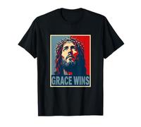 La Gracia GANA a Jesucristo Cristiano Pascua Fe Esperanza Camiseta