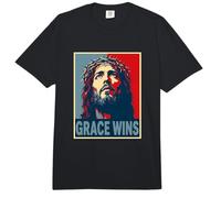 La Gracia GANA a Jesucristo Cristiano Pascua Fe Esperanza Comfort Colors Adult Heavyweight T-Shirt