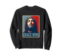La Gracia GANA a Jesucristo Cristiano Pascua Fe Esperanza Sudadera