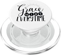 La Gracia GANA Cada Vez Que un Cristiano Inspirador PopSockets PopGrip para MagSafe