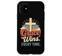 La gracia gana cada vez que una cruz cristiana nace de nuevo en Jesús Carcasa para iPhone 11