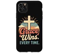 La gracia gana cada vez que una cruz cristiana nace de nuevo en Jesús Carcasa para iPhone 11 Pro Max