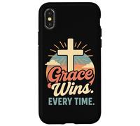 La gracia gana cada vez que una cruz cristiana nace de nuevo en Jesús Carcasa para iPhone X/XS