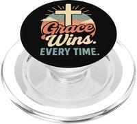 La gracia gana cada vez que una cruz cristiana nace de nuevo en Jesús PopSockets PopGrip para MagSafe