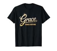 La Gracia lo Cambia Todo Diseño de fe Cristiana Camiseta