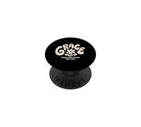 La Gracia te Encuentra Donde Eres Cristiano Groovy Religious PopSockets PopGrip Adhesivo