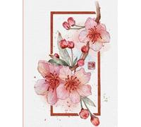 La Gran Bitácora del Jardín Secreto: Diario Vintage Floral Rojo y Rosado.